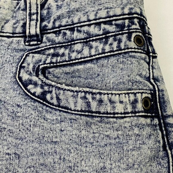 Armani Exchange AX Mini Skirt Washed Out Cotton Blend Size 0 - Picture 3 of 8